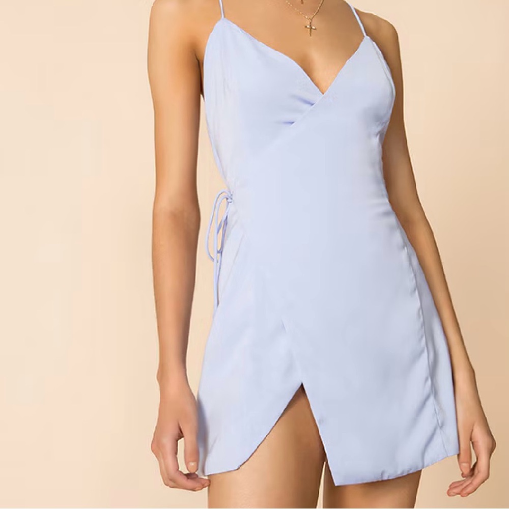 Superdown Luca Wrap Front Dress